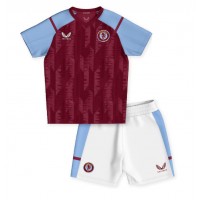 Maglie da calcio Aston Villa Prima Maglia Bambino 2023-24 Manica Corta (+ Pantaloni corti)